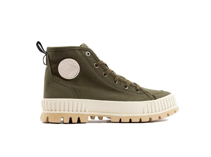Kids Boots PALLADIUM PALLASHOCK ORGANIC 2 Olive Night
