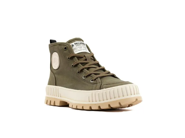 Kids Boots PALLADIUM PALLASHOCK ORGANIC 2 Olive Night Kids Boots PALLADIUM PALLASHOCK ORGANIC 2 Olive Night