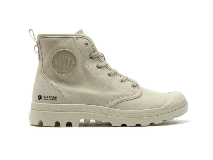 Kids Boots PALLADIUM PAMPA HI ZIP ORGANIC Sahara