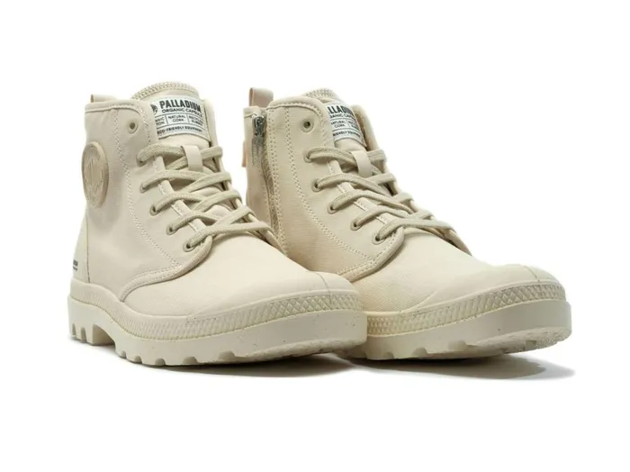 Kids Boots PALLADIUM PAMPA HI ZIP ORGANIC Sahara Kids Boots PALLADIUM PAMPA HI ZIP ORGANIC Sahara
