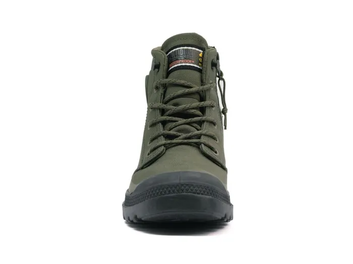 Kids Boots PALLADIUM PAMPA RCYL LTWPZIP Olive Night