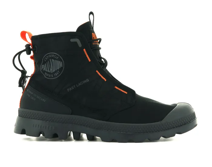 Kids Boots PALLADIUM PAMPA TRAVEL LITE Blackblack