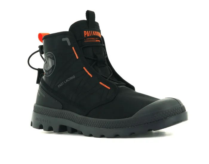 Kids Boots PALLADIUM PAMPA TRAVEL LITE Blackblack Kids Boots PALLADIUM PAMPA TRAVEL LITE Blackblack