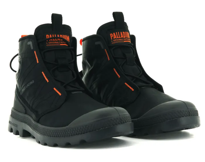 Kids Boots PALLADIUM PAMPA TRAVEL LITE Blackblack Kids Boots PALLADIUM PAMPA TRAVEL LITE Blackblack