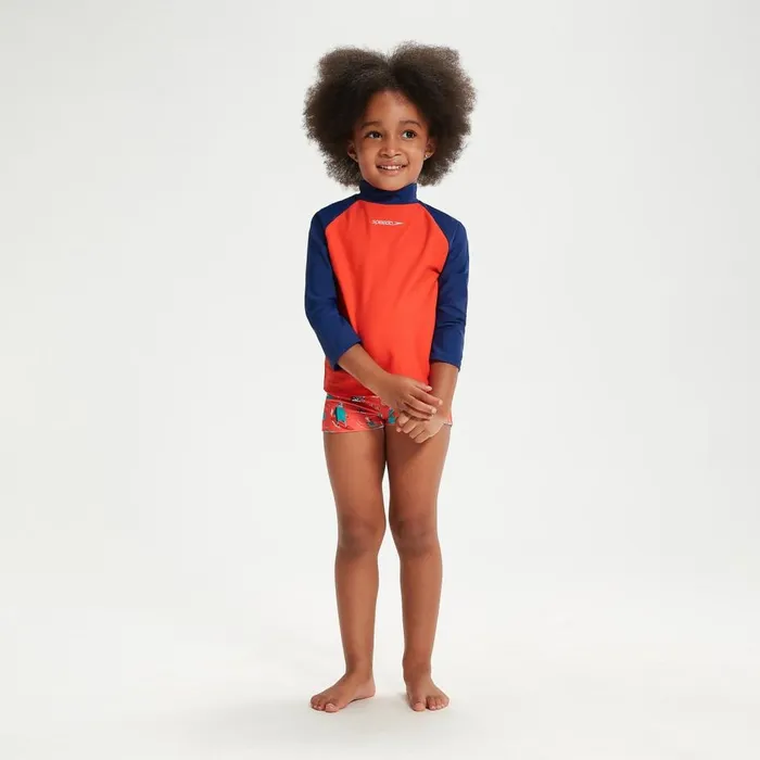 Kids Boy039s Swimwear Speedo Infant Unisex Learn To Swim Essential Rash Top BlueCoral Kids Boy039s Swimwear Speedo Infant Unisex Learn To Swim Essential Rash Top BlueCoral