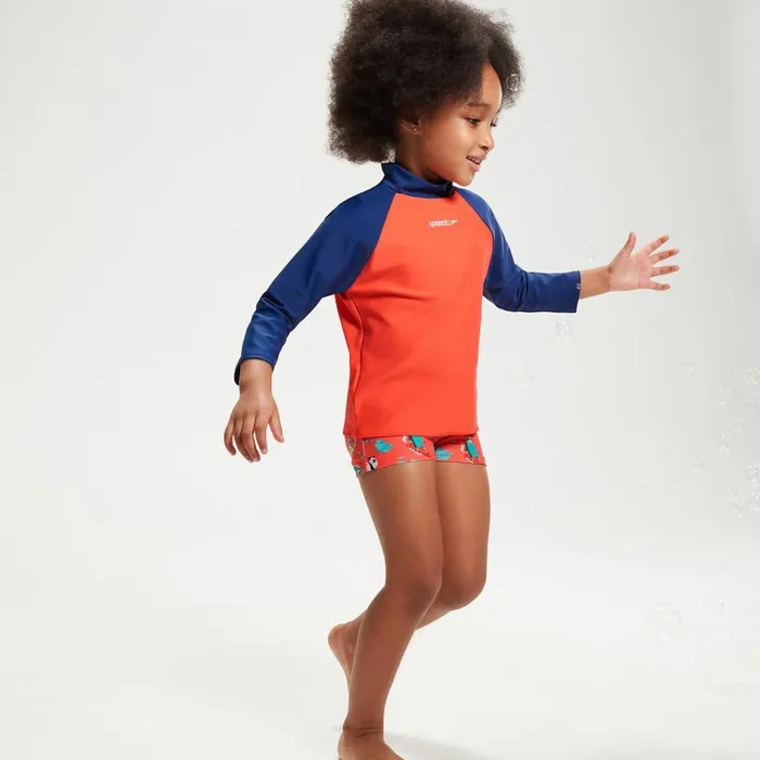 Kids Boy039s Swimwear Speedo Infant Unisex Learn To Swim Essential Rash Top BlueCoral Kids Boy039s Swimwear Speedo Infant Unisex Learn To Swim Essential Rash Top BlueCoral