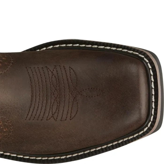 KIDS Cattleman Kids Western Boot Brown Justin Boots Western