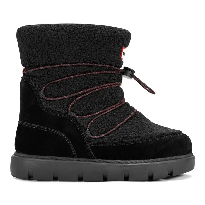 Kids Insulated and Snow Boots Hunter Boots Big Kids Cozy Lug Sole Insulated Waterproof Snow Boots Black