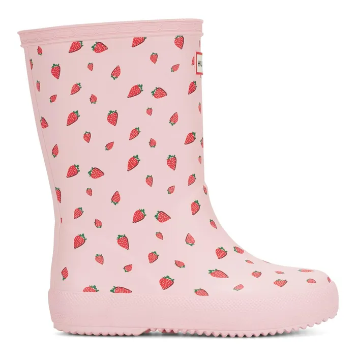 Kids Rain Boots Hunter Boots Kids First Classic Rain Boots Pink Strawberry Print