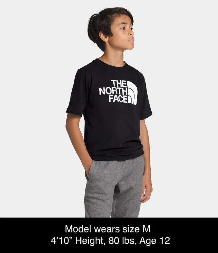 Kids Short Sleeve Half Dome Tee Tnf Black The North Face Tops