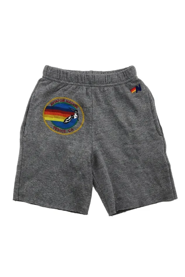 Kids Shorts Aviator Nation Sweatshorts 8211 Heather Grey