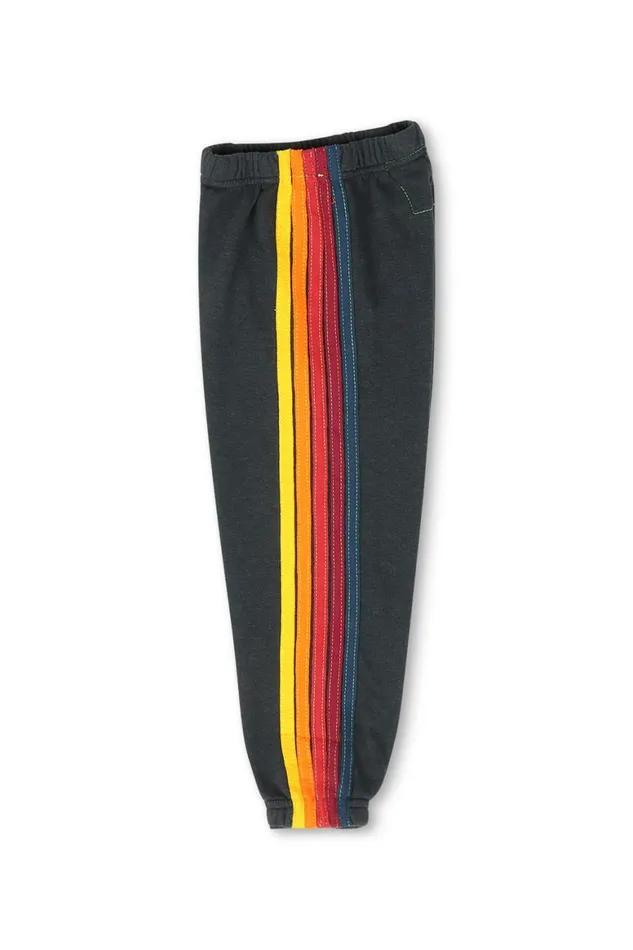Kids Sweatpants Aviator Nation 5 Stripe Sweatpants 8211 Charcoal