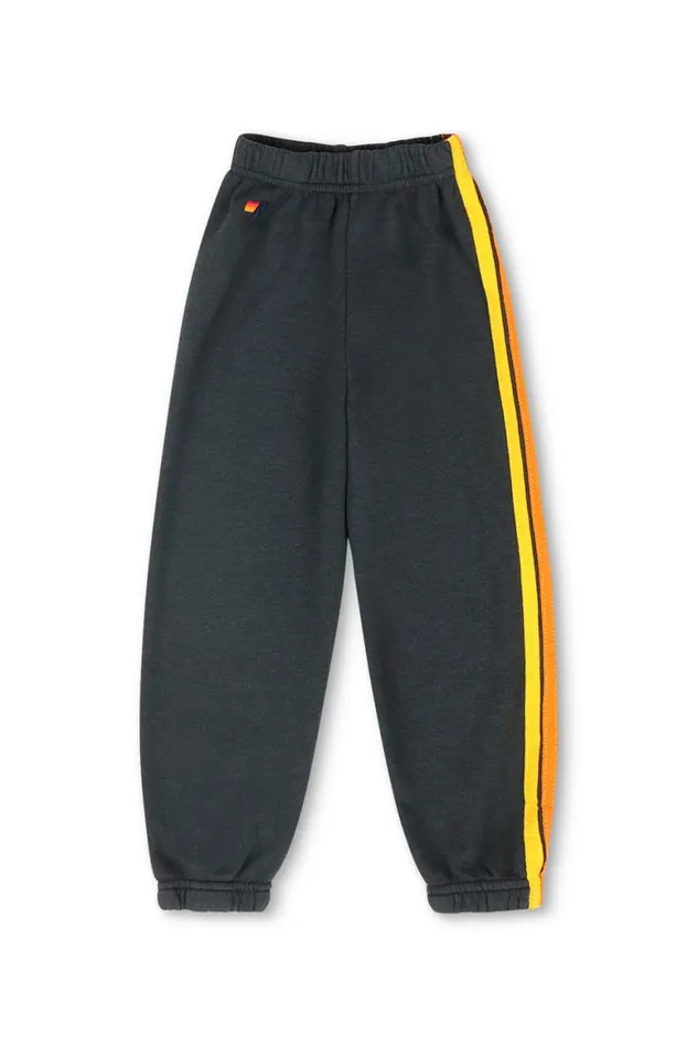 Kids Sweatpants Aviator Nation 5 Stripe Sweatpants 8211 Charcoal