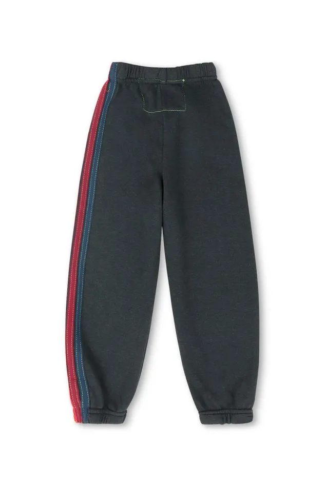 Kids Sweatpants Aviator Nation 5 Stripe Sweatpants 8211 Charcoal