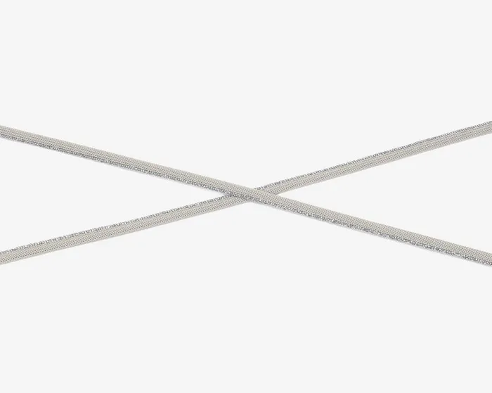 Laces and Accessories WomensMens P448 Shoelaces Silver Sparkle