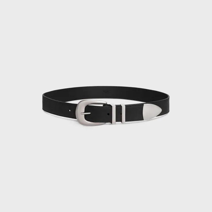 Large Western Belt In Vintage Calfskin Black Men CELINE BELTS Large Western Belt In Vintage Calfskin Black Men CELINE BELTS