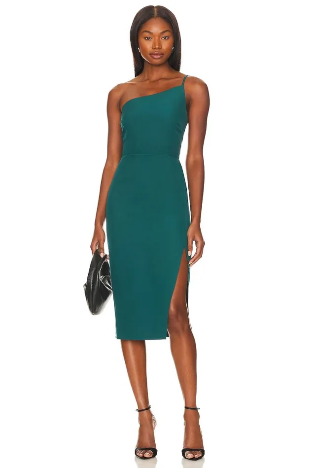 Lazo Midi Dress Emerald Women Lovers and Friends Dresses