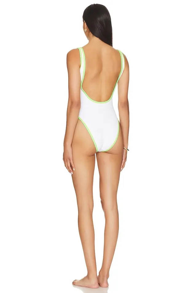 Let It Go One Piece White Women Lovers and Friends Swimsuits and CoverUps