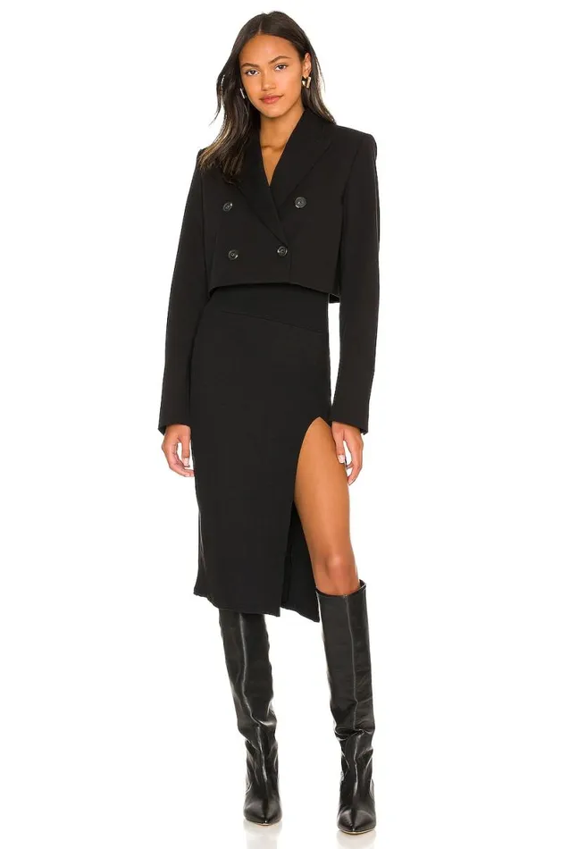 Liv Midi Skirt Black Women Lovers and Friends Skirts