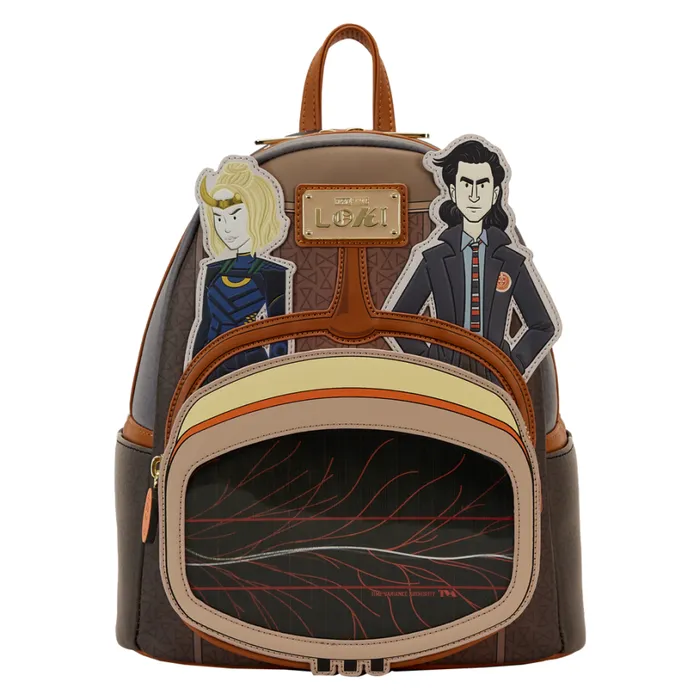 Loki TVA Multiverse Lenticular Mini Backpack Unisex Loungefly Backpacks