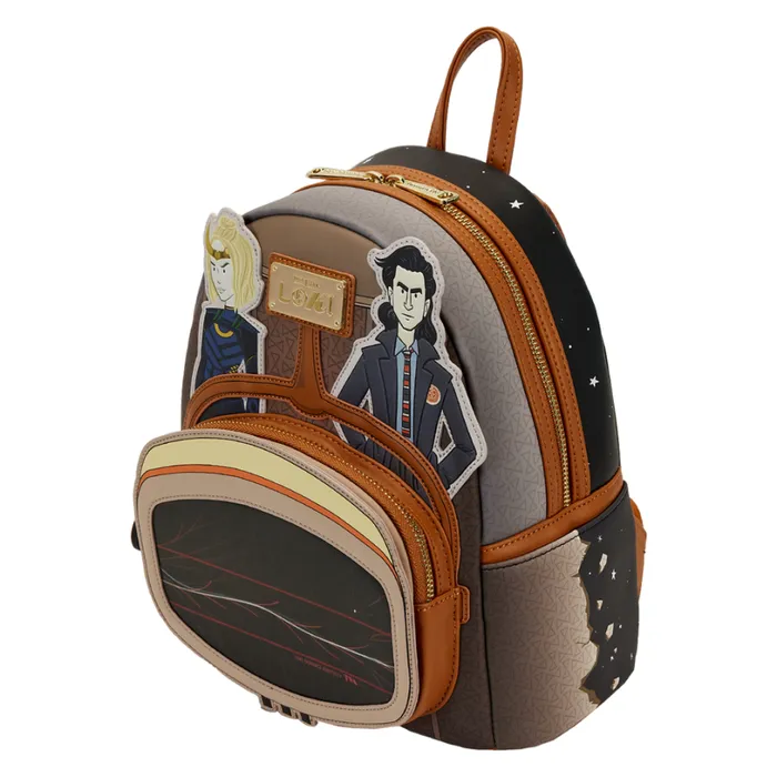 Loki TVA Multiverse Lenticular Mini Backpack Unisex Loungefly Backpacks Loki TVA Multiverse Lenticular Mini Backpack Unisex Loungefly Backpacks