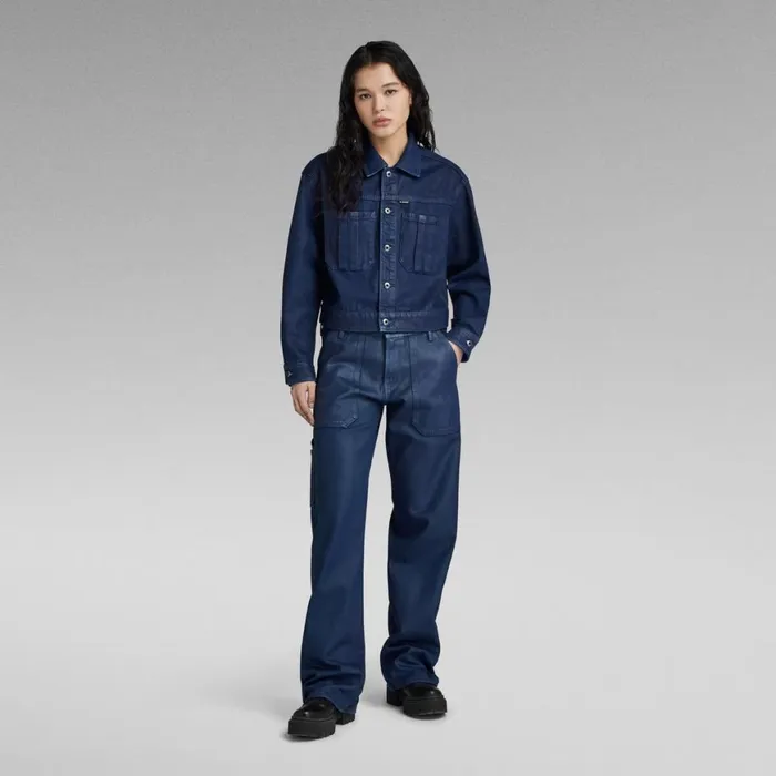 Loose Women GStar RAW Judee Carpenter Low Waist Loose Jeans Luna Blue Cobler