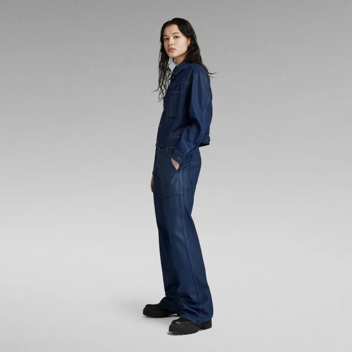 Loose Women GStar RAW Judee Carpenter Low Waist Loose Jeans Luna Blue Cobler
