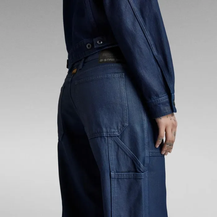 Loose Women GStar RAW Judee Carpenter Low Waist Loose Jeans Luna Blue Cobler