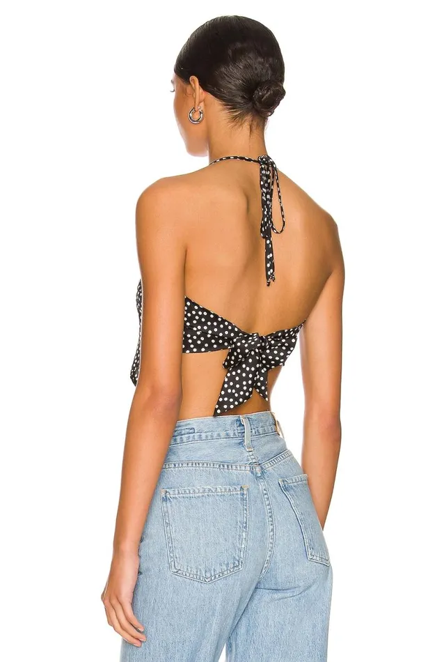 Lovers Friends Harper Top Black Polka Dot Women Lovers and Friends Tops