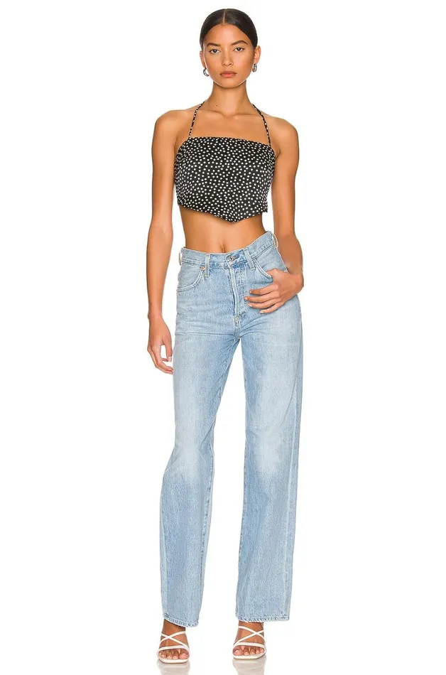 Lovers Friends Harper Top Black Polka Dot Women Lovers and Friends Tops