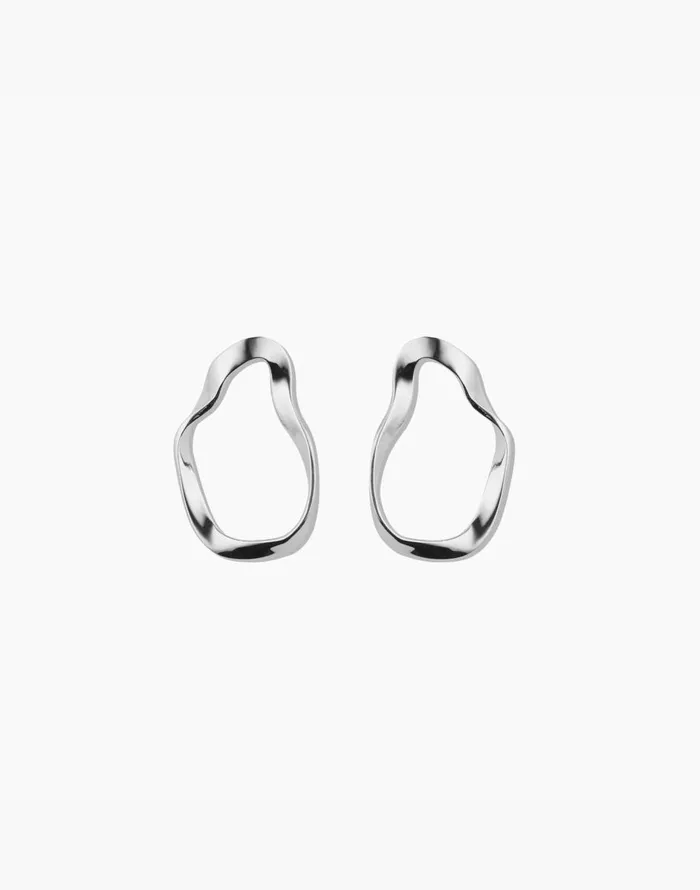 Madewell AGMES Small Vera Earrings Silver Women Jewelry