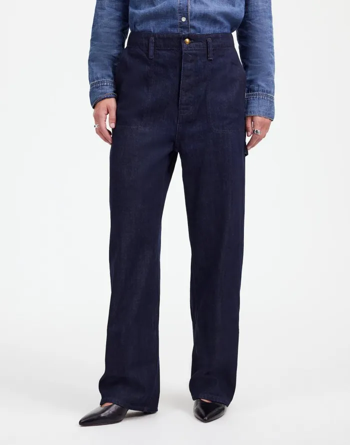 Madewell Alexa Chung For Madewell Workwear Jeans Rinse Wash Women Jeans