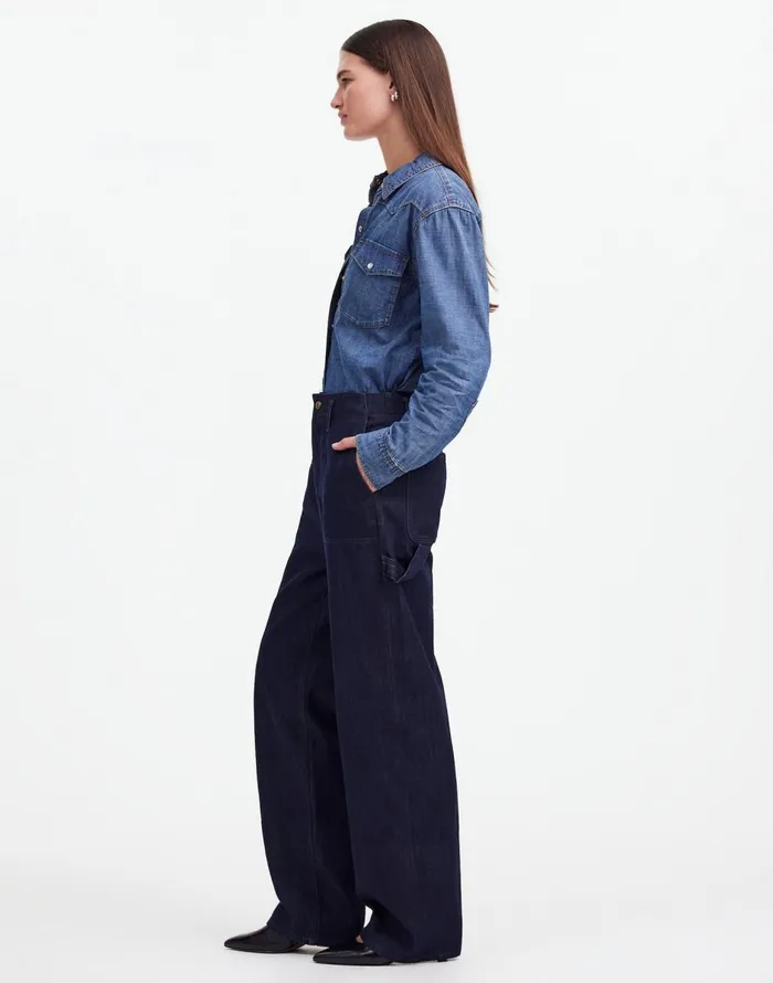 Madewell Alexa Chung For Madewell Workwear Jeans Rinse Wash Women Jeans