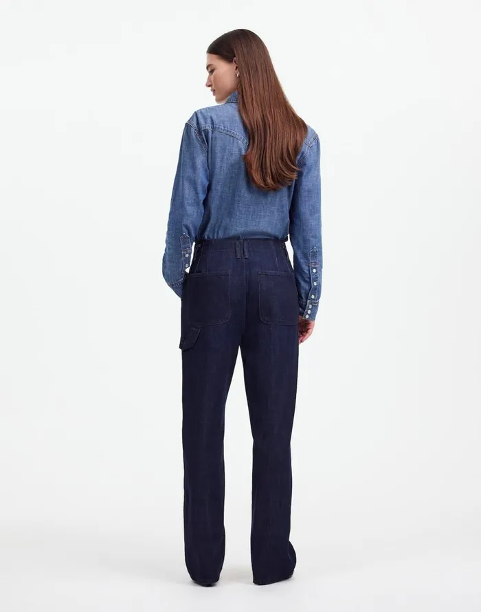 Madewell Alexa Chung For Madewell Workwear Jeans Rinse Wash Women Jeans