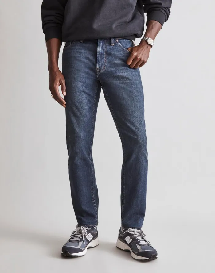 Madewell Athletic Slim Jeans COOLMAX Denim Edition Leeward Wash Men Jeans