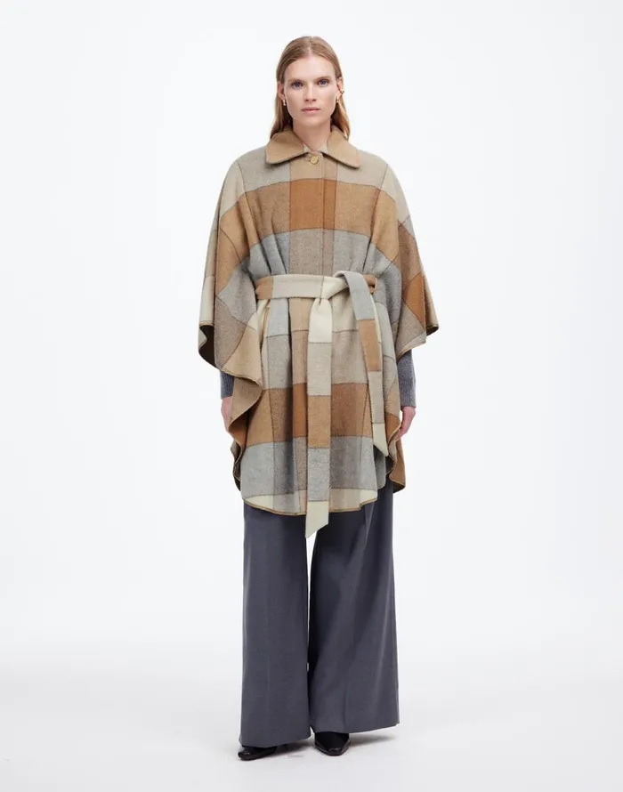 Madewell Belted Caplet Soft Fawn Women Coats Jackets