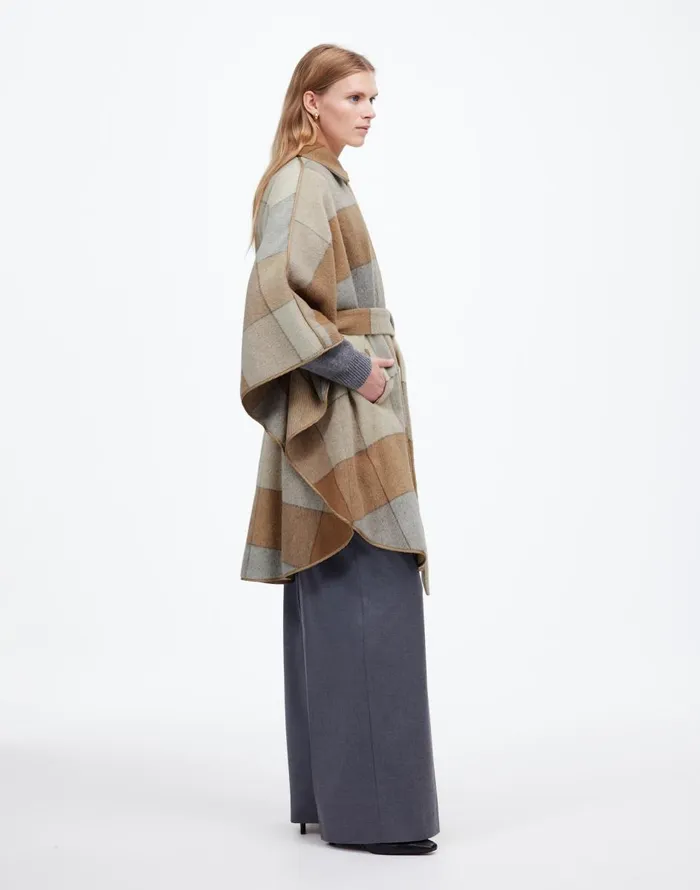 Madewell Belted Caplet Soft Fawn Women Coats Jackets