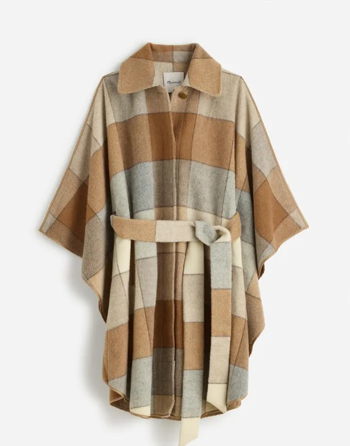 Madewell Belted Caplet Soft Fawn Women Coats Jackets