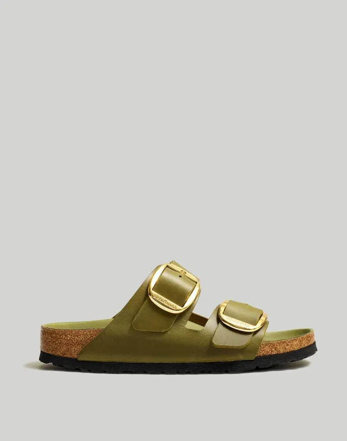 Madewell Birkenstock Big Buckle Arizona Sandals Green Olive Women Sandals