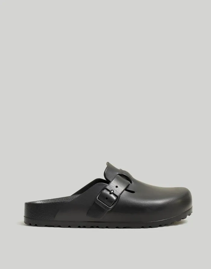 Madewell Birkenstock Boston EVA Sandals True Black Women Flats and Loafers