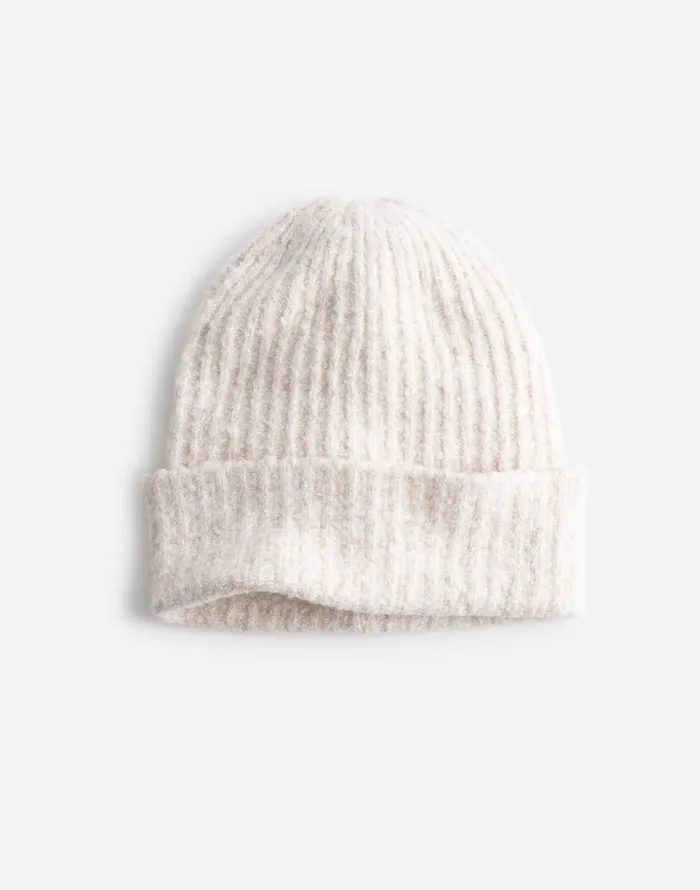 Madewell CottonBlend Cuffed Beanie Winter White Women Hats