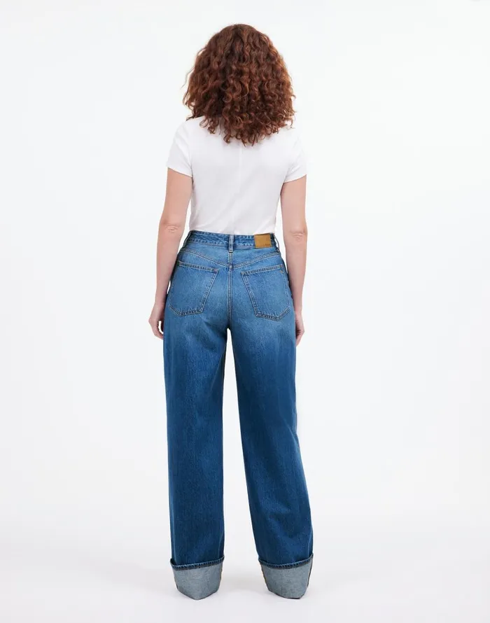 Madewell Curvy SuperwideLeg Jeans In Fannin Wash Fannin Wash Women Jeans