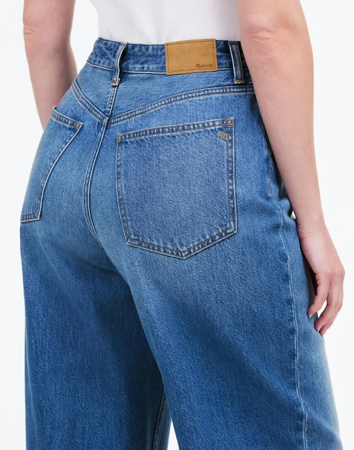 Madewell Curvy SuperwideLeg Jeans In Fannin Wash Fannin Wash Women Jeans