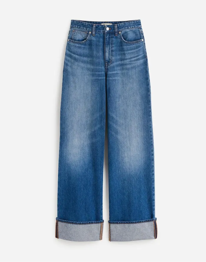 Madewell Curvy SuperwideLeg Jeans In Fannin Wash Fannin Wash Women Jeans