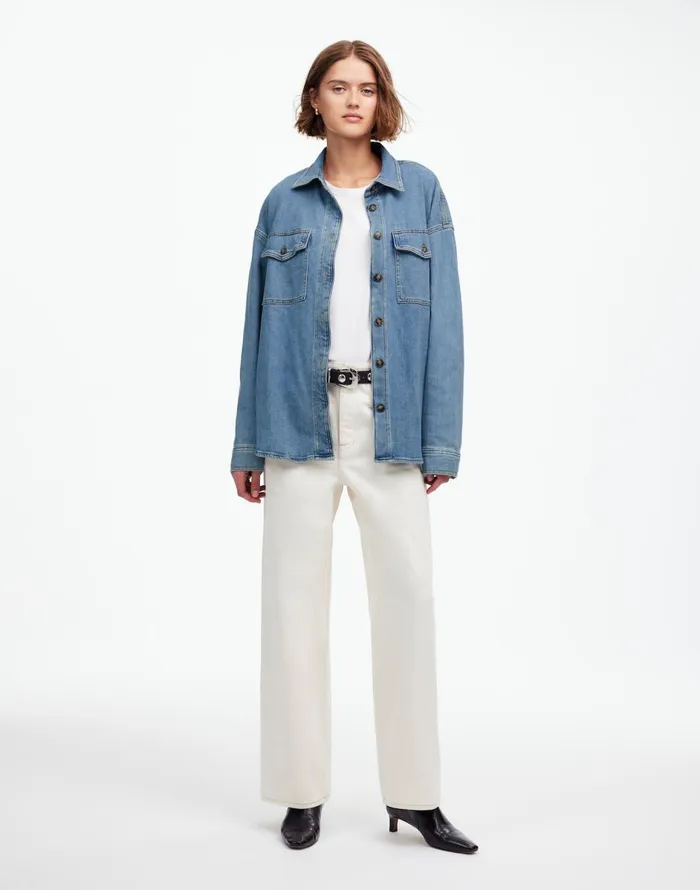 Madewell Denim LongSleeve ButtonUp Shirt Blissfield Wash Women Tops and Shirts Madewell Denim LongSleeve ButtonUp Shirt Blissfield Wash Women Tops and Shirts