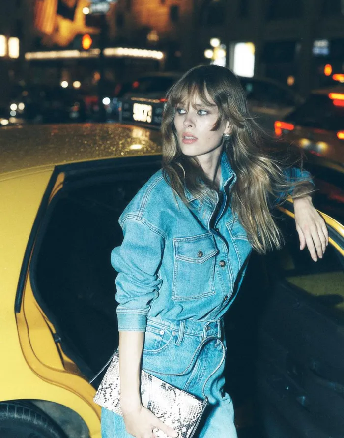 Madewell Denim LongSleeve ButtonUp Shirt Blissfield Wash Women Tops and Shirts