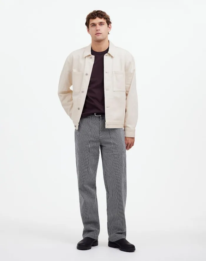 Madewell Denim ShirtJacket In Ecru Ecru Wash Men Shirts
