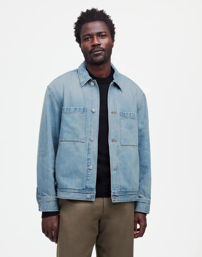 Madewell Denim ShirtJacket In Jamestown Wash Jamestown Wash Men Shirts