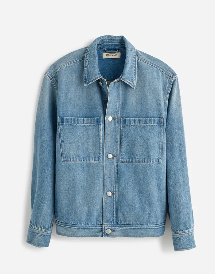 Madewell Denim ShirtJacket In Jamestown Wash Jamestown Wash Men Shirts