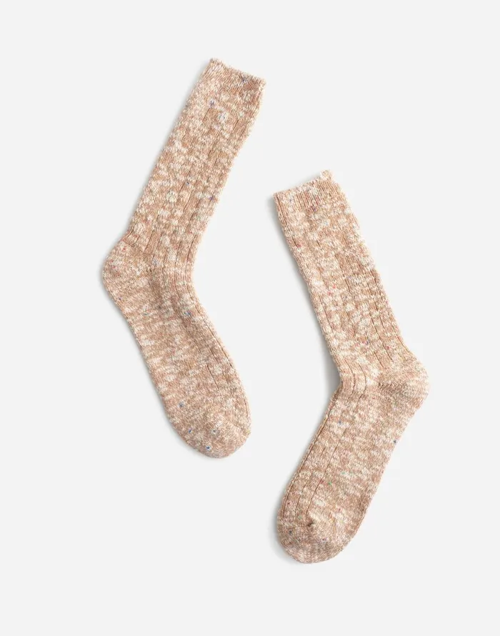 Madewell Heathered Trouser Socks Soft Fawn Women Socks